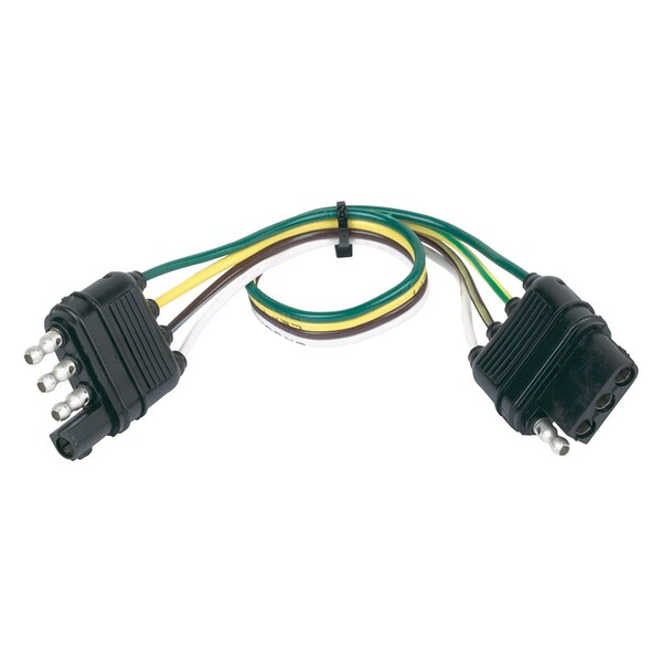 Husky Towing Husky Towing 30170 Trailer Wiring Extension; 4-Way Flat to 4-Way Flat; 18 Inch; Single 30170 - main